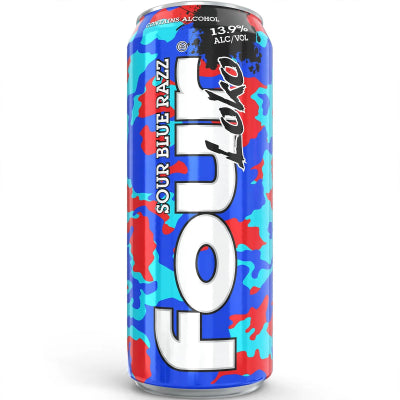 Bebida FOUR LOKO BLUE RAZZ SOUR USA LATA 695mL