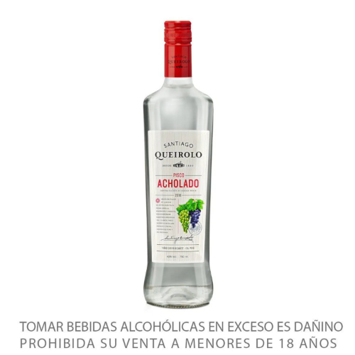 Pisco SANTIAGO QUEIROLO ACHOLADO 750ML