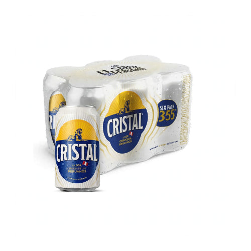 Cerveza CRISTAL LATA 355mL x1PAQ(6UND)