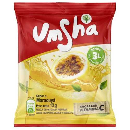 Refresco en polvo UMSHA MARACUYA 13g