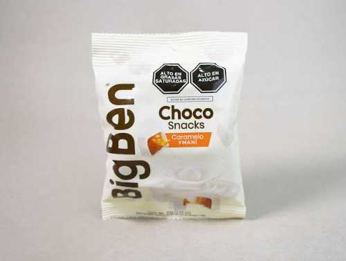 Snack CARAMELO Y MANÍ BLANCO BIGBEN 60g