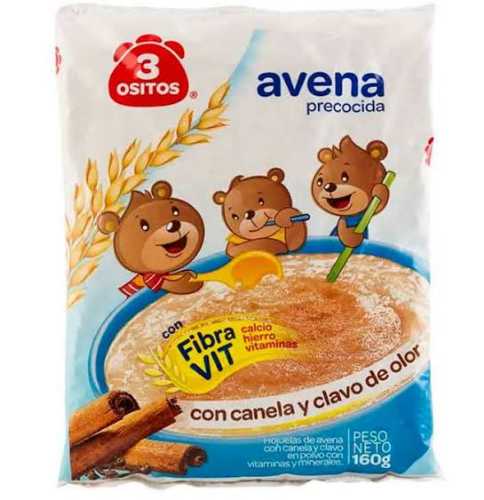 Avena 3 OSITOS FIBRA VIT 135g