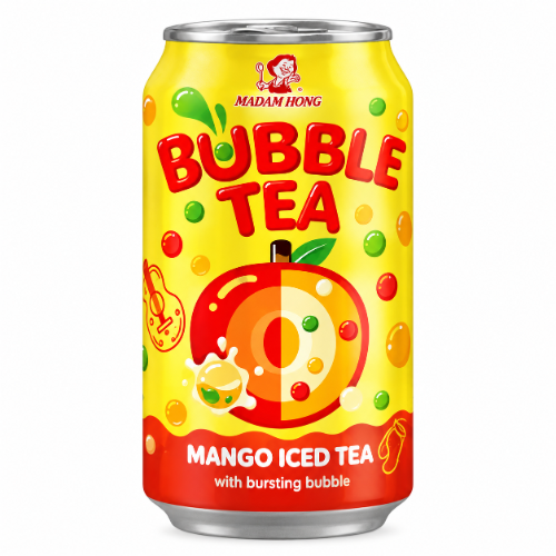 Bebida oriental BUBBLE TEA MANGO ICED MADAM HONG 320mL