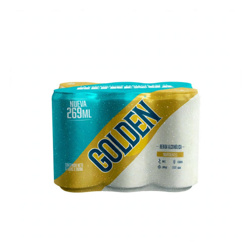 Cerveza GOLDEN LATA 269mL x6UND