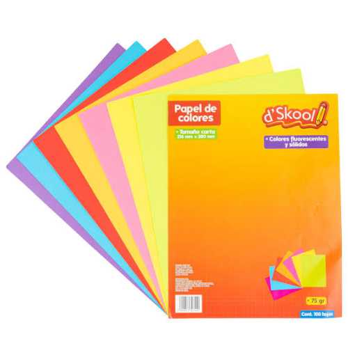 Hoja Bond A4 de color x1UNID