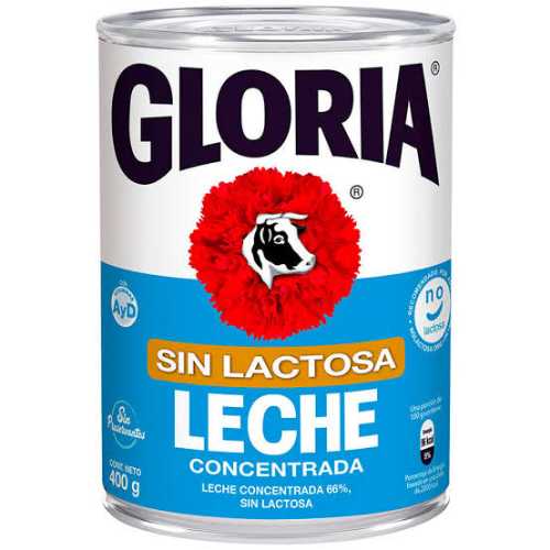 Leche GLORIA SIN LACTOSA TARRO 400g