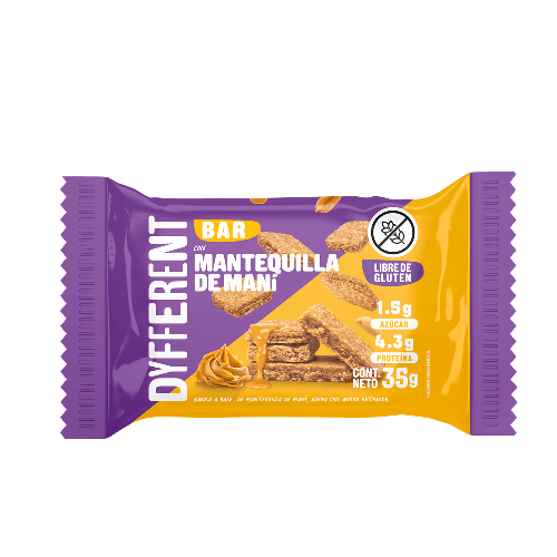 Barra CEREAL DYFFERENT MANTEQUILLA DE MANI 35g