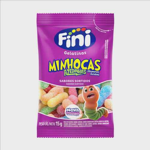 Gomitas GUSANOS ACIDOS FINI 15g