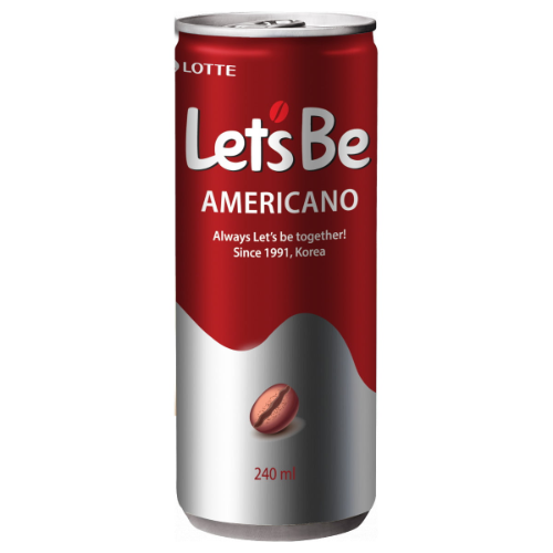 Bebida LETS BE AMERICANO KOREA LATA 240mL
