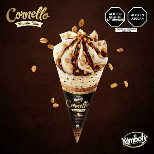 Helado CORNELLO VAINILLA CHIPS YAMBOLY 66g