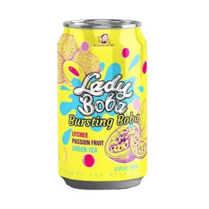 Bebida oriental LADY BOBA BUBBLE TEA LYCHEE PASSION FRUIT 320mL