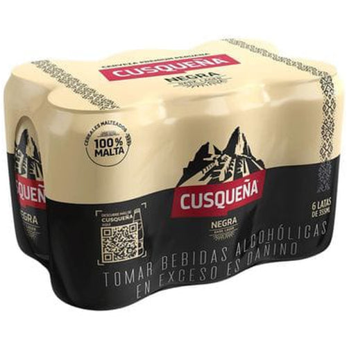 Cerveza CUSQUEÑA NEGRA LATA 355mL x6UND
