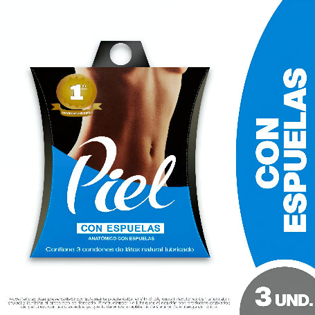 Preservativo PIEL ESPUELAS x1CAJ(3UND)