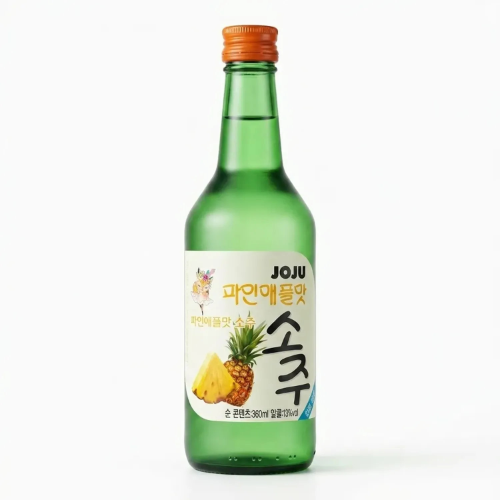 Bebida coreana SOJU SABOR PIÑA 360mL