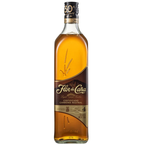 Ron FLOR DE CAÑA 4 AÑOS 750mL