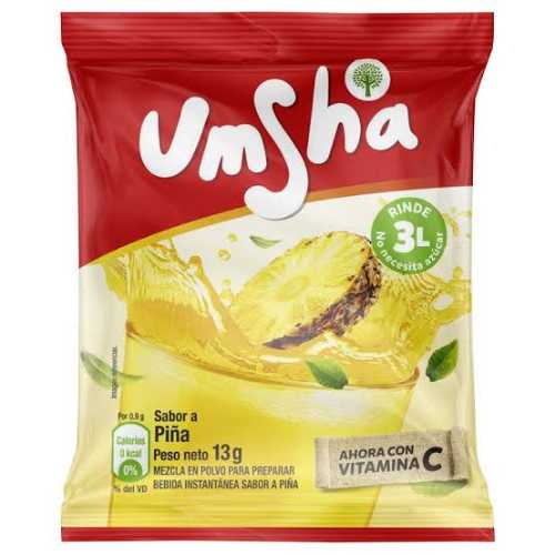 Refresco en polvo UMSHA PIÑA 13g