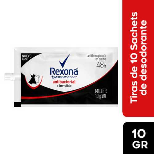 Desodorante en crema REXONA ANTIBACTERIAL+ INVISIBLE 10g