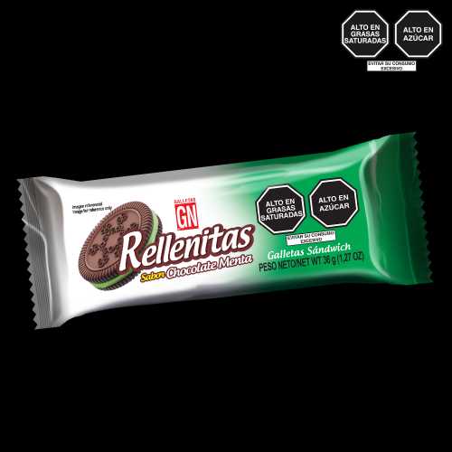 Galleta RELLENITAS CHOCOLATE MENTA 36g