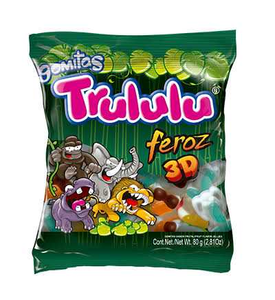 Gomitas FEROZ 3D TRULULU 80g