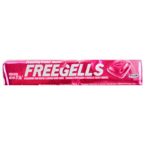 Caramelo masticable FREEGELLS MELANCIA MENTOL 27,9g