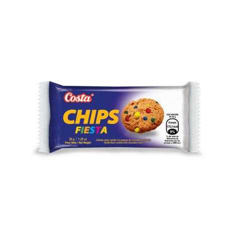 Galleta CHIPS CHOCO COSTA 34g