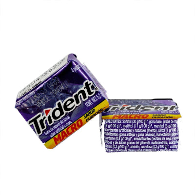 Goma de mascar TRIDENT PASTILLA MORA 5.2g