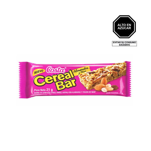 Barra CEREAL BAR ALMENDRA Y MANI 21g