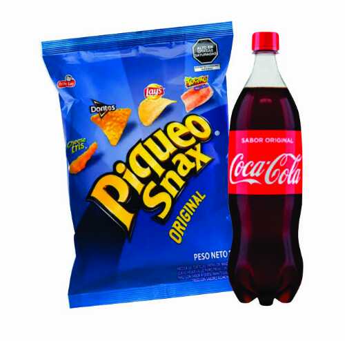 Combo REU: PIQUEO SNAX 210g + COCA COLA 1.5L