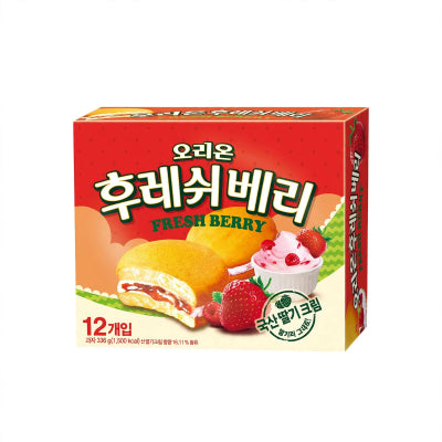 Galleta ORION BERRY PIE RELLENO FRESA 138g x1CAJ(6und)