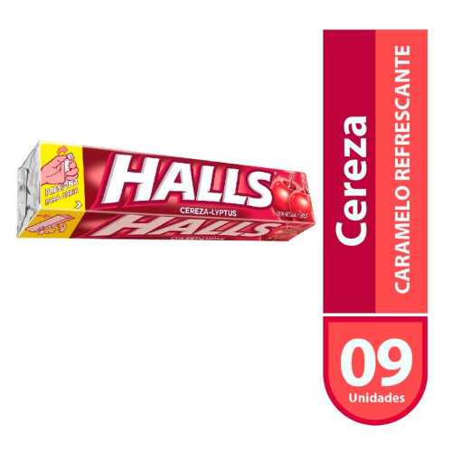 Caramelo HALLS BARRA CEREZA Y MENTOL 25.2g