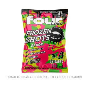 Jelly shot  FOUR LOKO SABORES 31g x1PAQ(8UND)
