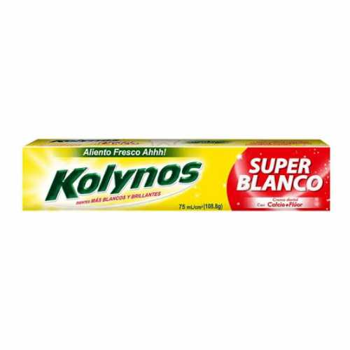 Crema dental KOLYNOS SUPER BLANCO 60mL