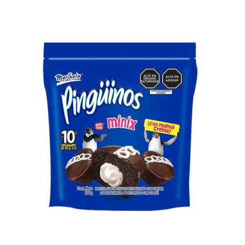 Bizcocho PINGUINOS MINIX 10P MARINELA 200g