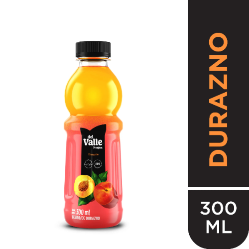 Bebida FRUGOS DEL VALLE DURAZNO BOTELLA 300mL