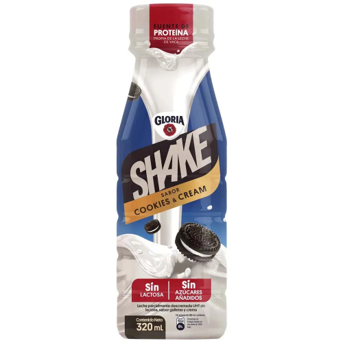 Batido SHAKE COOKIES & CREAM GLORIA 320mL