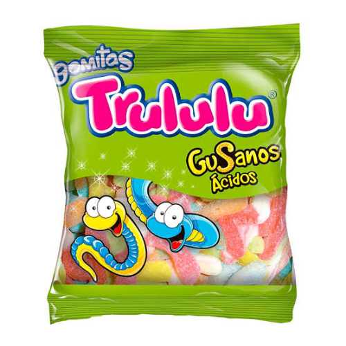 Gomitas GUSANOS ACIDOS TRULULU 80g