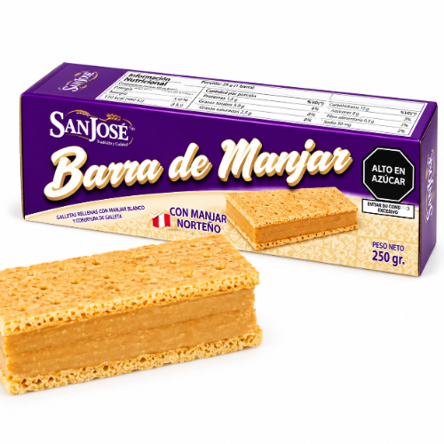 Barra de manjar norteño SAN JOSÉ 250g