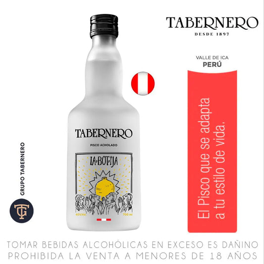 Combo Pisco LA BOTIJA ACHOLADO 700mL + SCHWEPPES 1.5L + Hielo
