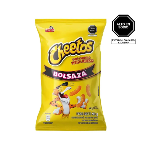Palitos de maiz CHEETOS MEGA QUESO BOLSAZA 90g