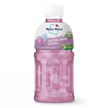 Bebida oriental MOGU MOGU COTTON CANDY Y TROZOS TAILANDIA 320mL