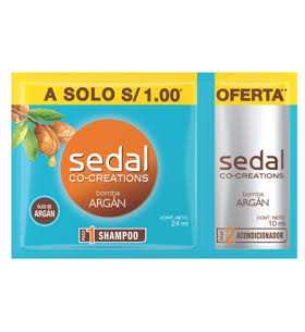 Shampoo SEDAL ARGÁN 24mL + ACONDICIONADOR