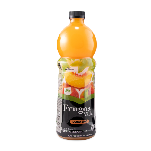 Bebida FRUGOS DEL VALLE DURAZNO BOTELLA 1L