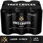 Cerveza TRES CRUCES  LAGER 355ml x6UND