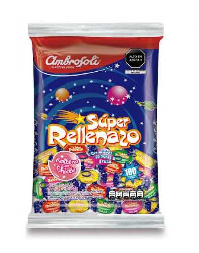 Caramelo AMBROSOLI SÚPER RELLENAZO 10g  X3 UND