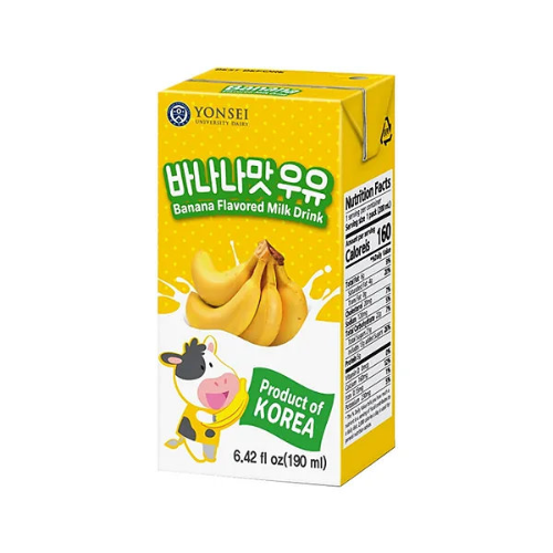 Bebida oriental YONSEI UNIVERSITY BANANA LECHE COREANO 190mL