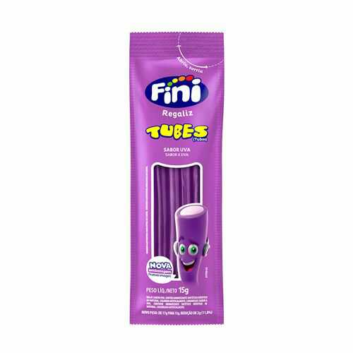 Gomitas TUBES UVA FINI 15g