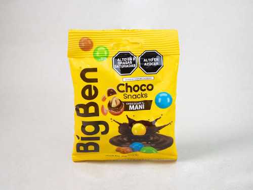 Snack CHOCOLATE Y MANÍ BIGBEN 60g