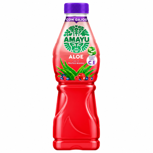 Bebida AMAYU ALOE FRUTOS ROJOS CON GAJOS 500mL