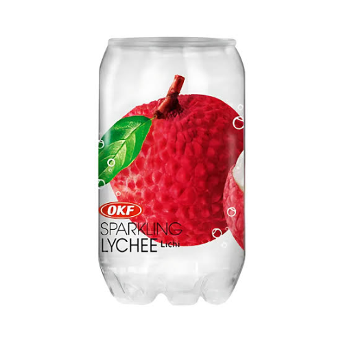 Bebida oriental GASEOSA SPARKLING LYCHEE OKF COREANO 350mL