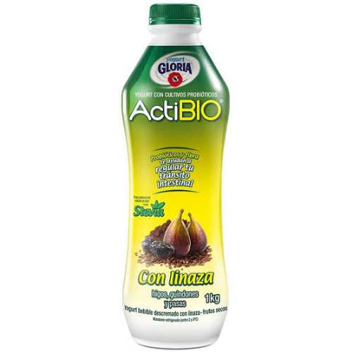 Yogurt GLORIA ACTIBIO CON LINAZA 1kg